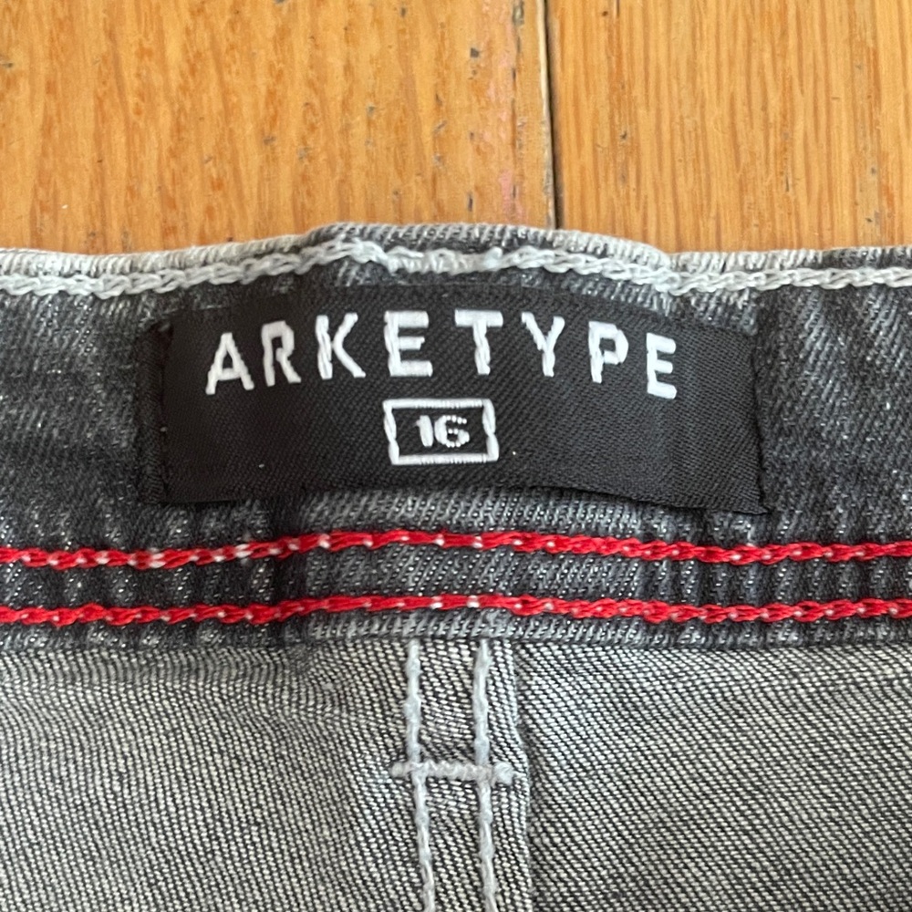 Arket Distressed Straight Leg Jeans - Light Blue - Picture 2 of 7